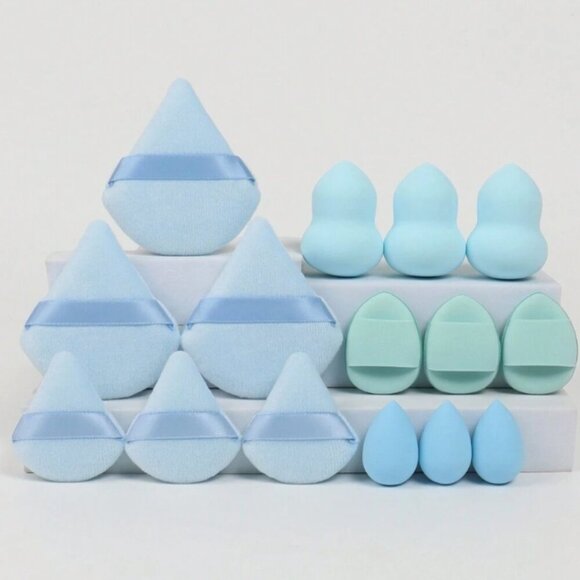 Makeup Sponges and Puffs 15 Piece Makeup Tools Choose Color NWT - Picture 4 of 5
